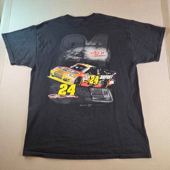 Jeff Gordon #24 DuPont NASCAR Winner’s Circle Graphic Tee Shirt XL Black - Picture 3 of 10